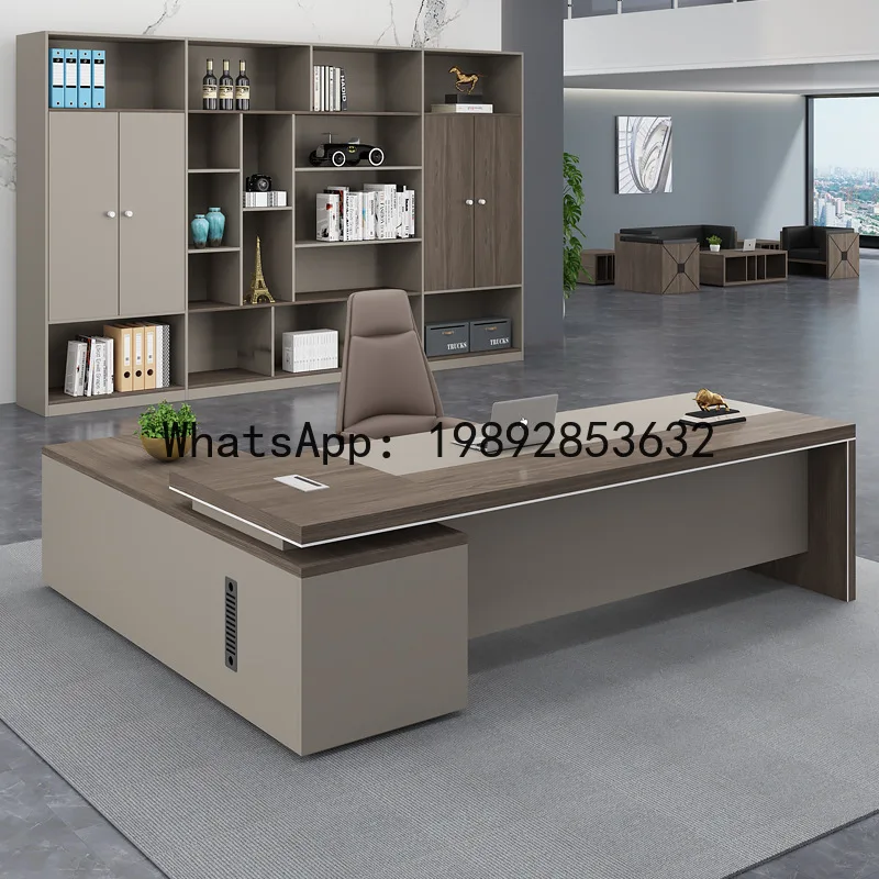 Office Furniture Set - โต๊ะทำงานผู้บริหาร H5.15 โต๊ะสำนักงาน เฟอร์นิเจอร์สำนักงาน โต๊ะประธานบริษัท โต๊ะผู้จัดการ