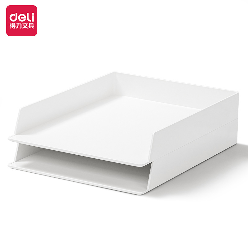 Desktop Filing Tray - Nusign A4ถาดเดสก์ท็อปจัดเก็บข้อมูล Double Layer สำนักงานกระดาษถาดอุปกรณ์เสริมชั้นวางนิตยสารคู่มือแฟ้ม Organizer