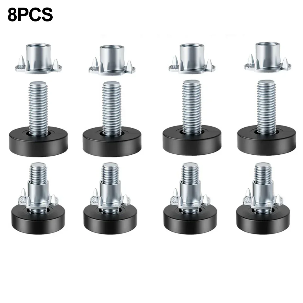 Office Furniture And Desks - 8PCS ปรับเฟอร์นิเจอร์ Leveling ฟุตฐานเฟอร์นิเจอร์โฮมออฟฟิศ Glide Leveler
