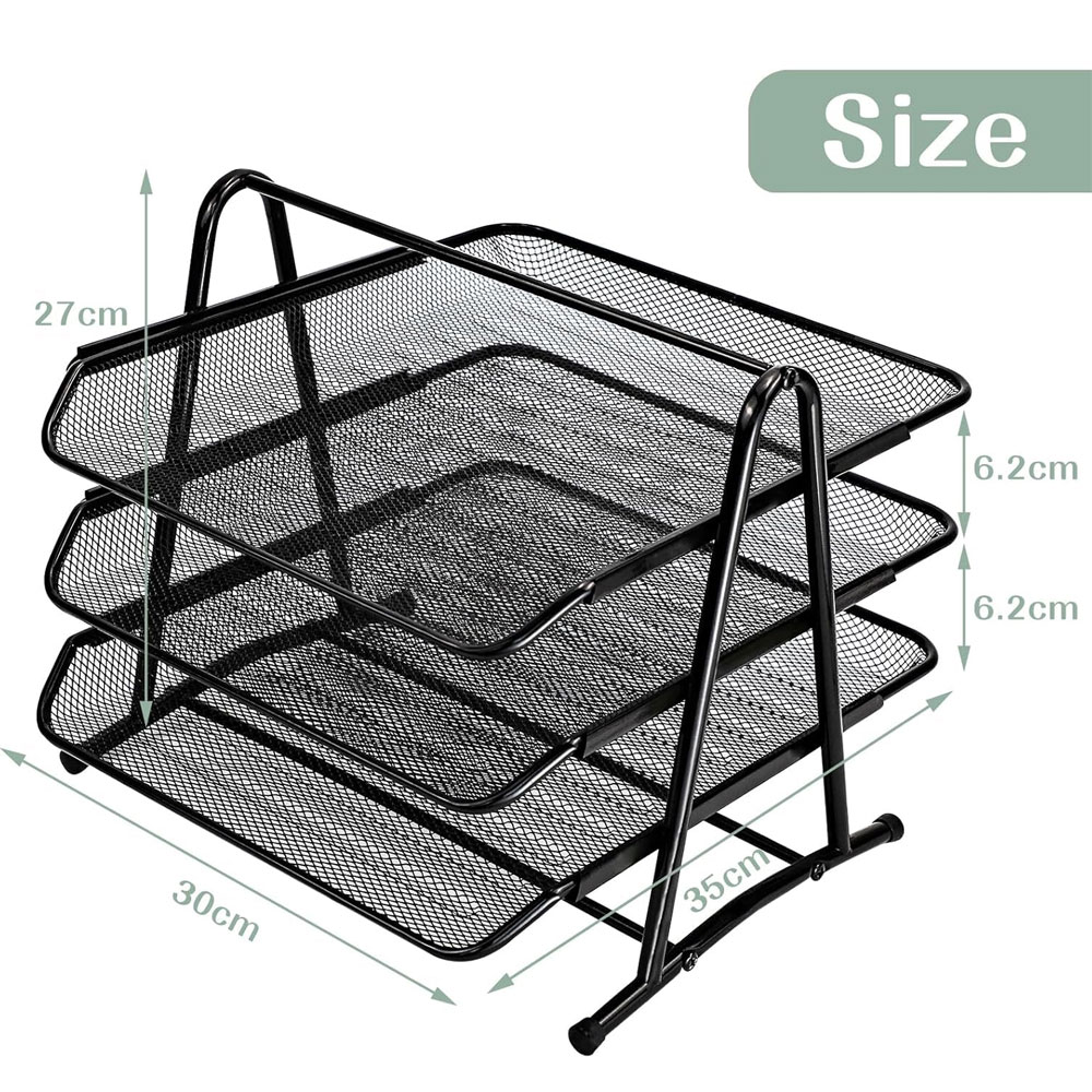 ที่จัดเก็บเอกสารแบบเลื่อนสามชั - Desktop Filing Tray บทวิจารณ์และราคา