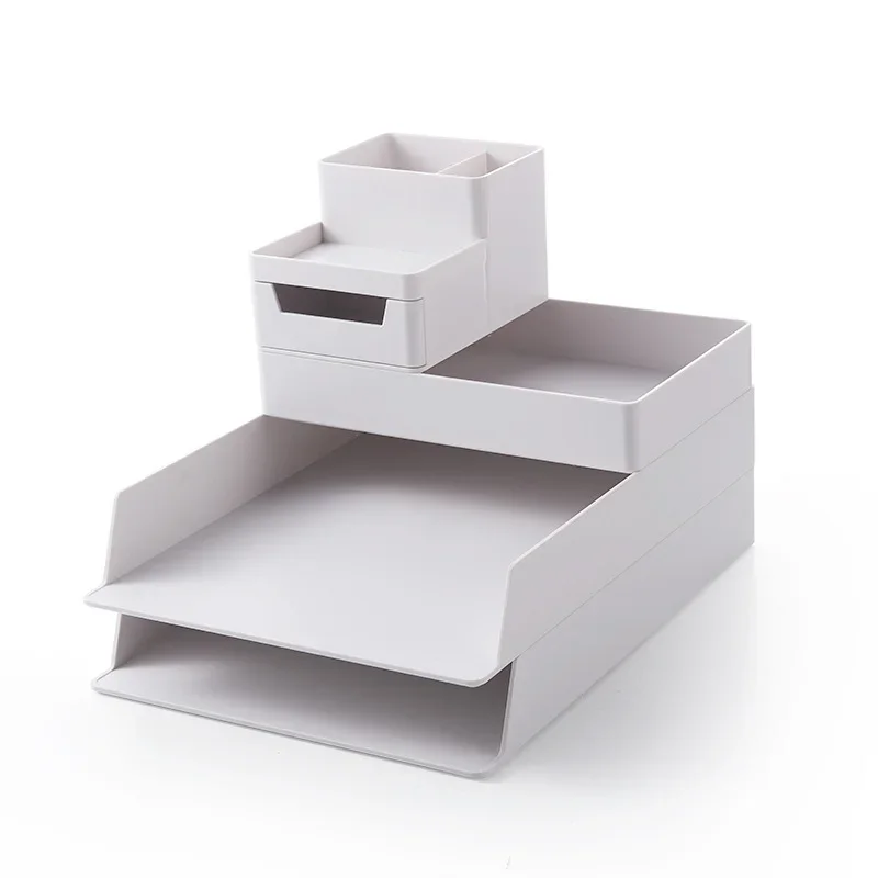 กล่องเก็บของบนโต๊ะทำงานแบบวางซ - Desktop Filing Tray บทวิจารณ์และราคา