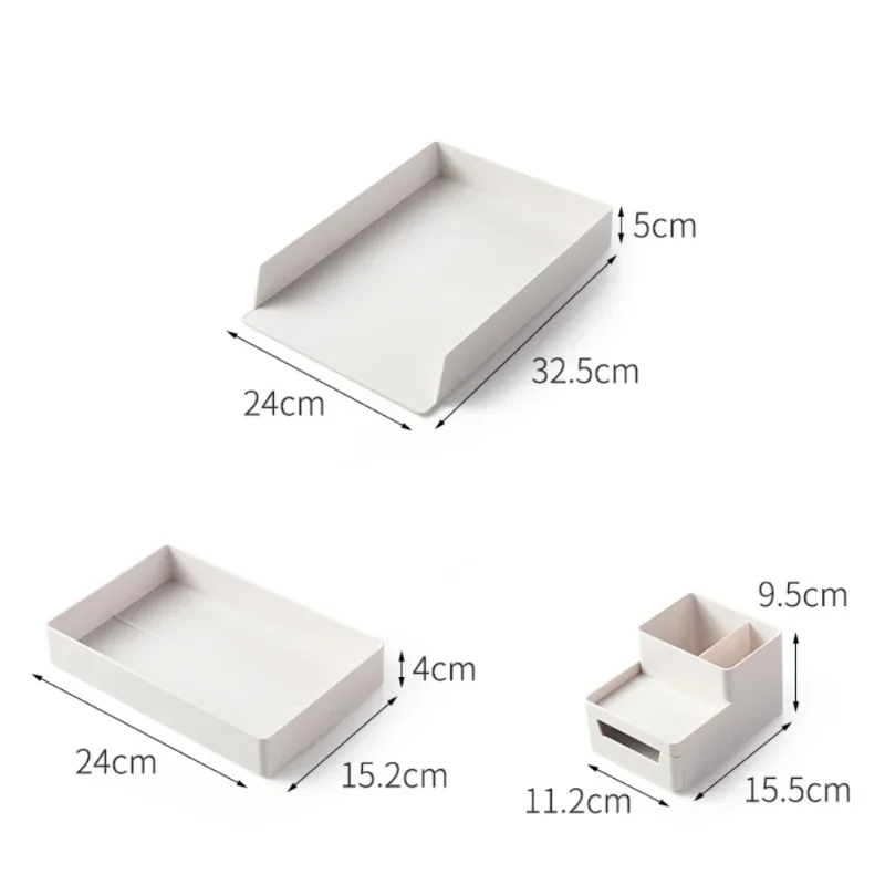 กล่องเก็บของบนโต๊ะทำงานแบบวางซ - Desktop Filing Tray บทวิจารณ์และราคา