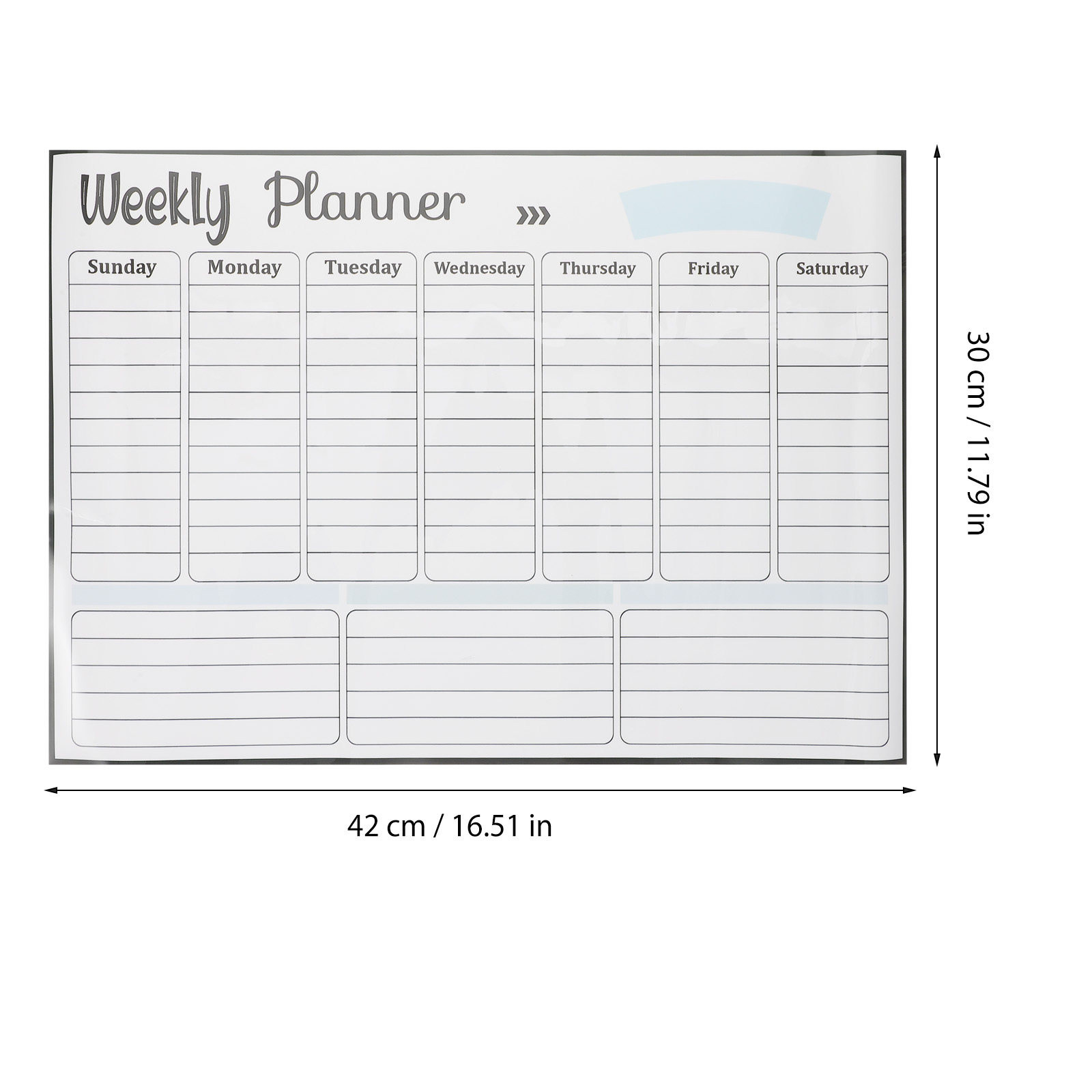 กระดานวางแผนแม่เหล็กแบบลบได้ ป - Dry Erase Weekly บทวิจารณ์และราคา