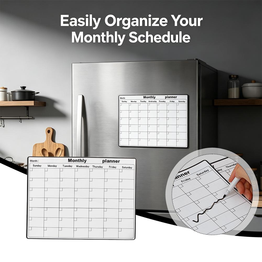 ปฏิทินแม่เหล็กติดตู้เย็น กระดา - Dry Erase Weekly บทวิจารณ์และราคา