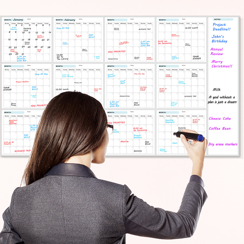 ปฏิทินวางแผนรายเดือน/รายสัปดาห - Dry Erase Weekly บทวิจารณ์และราคา