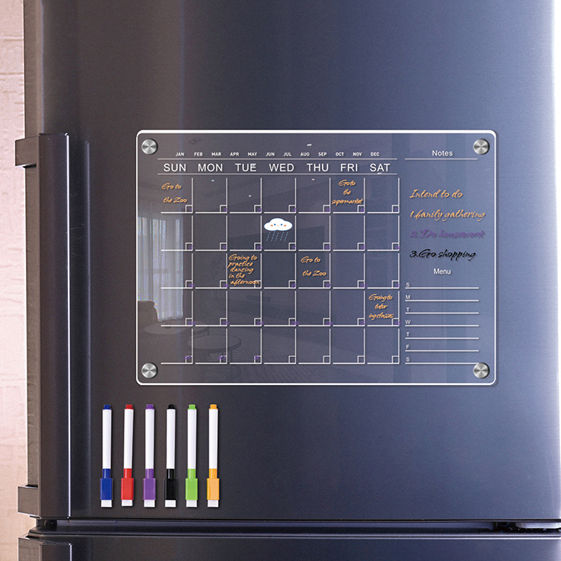 กระดานสติ๊กเกอร์แม่เหล็กติดตู้ - Dry Erase Weekly บทวิจารณ์และราคา