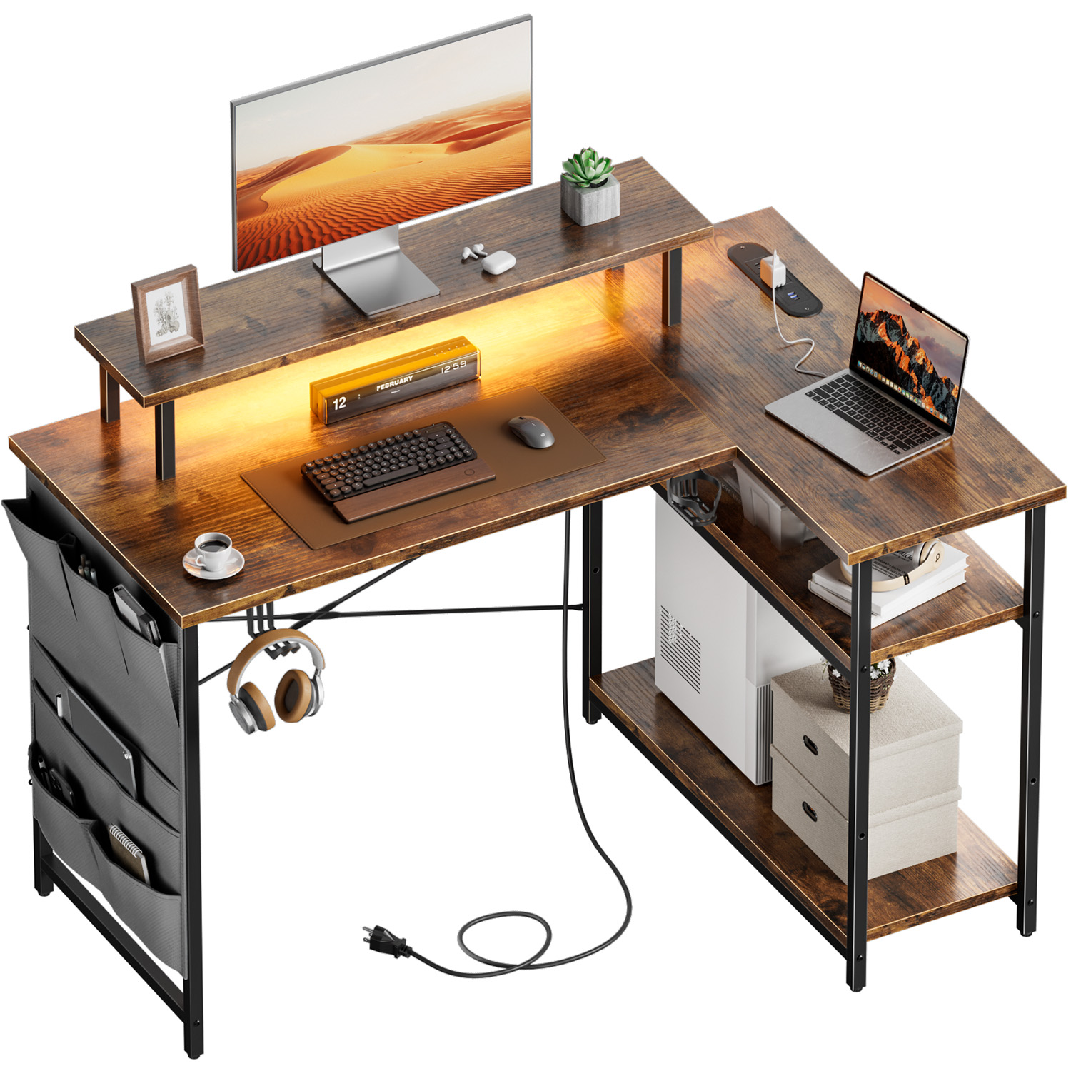 โต๊ะคอมพิวเตอร์รูปตัว L พร้อมเ - Office Furniture Outlet บทวิจารณ์และราคา