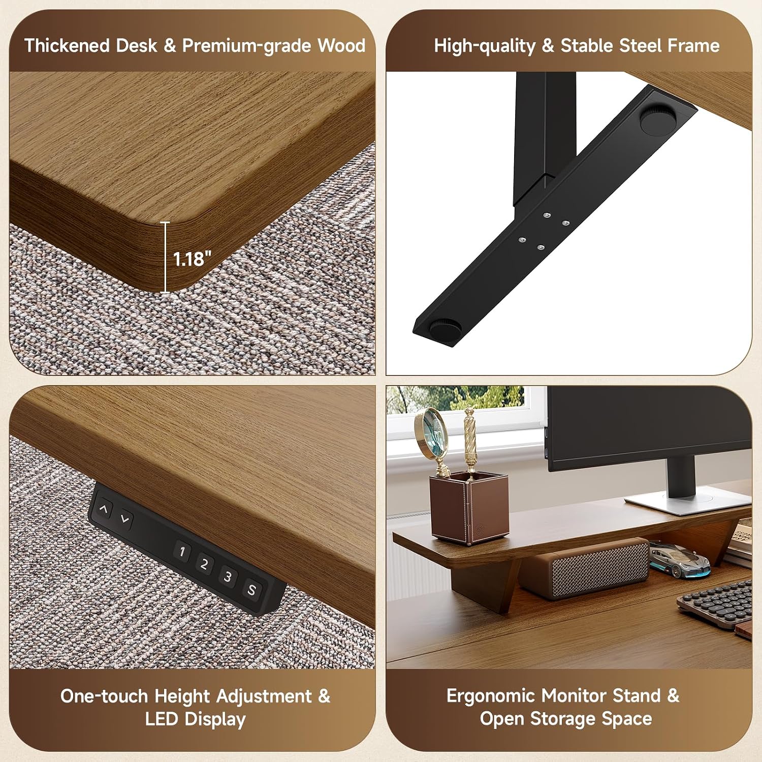 ชุดโต๊ะทำงานผู้บริหารสไตล์โมเด - Office Furniture Set บทวิจารณ์และราคา
