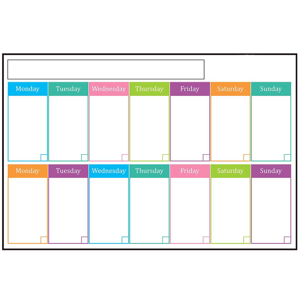 กระดานปฏิทินรายสัปดาห์แบบไวท์บ - Dry Erase Weekly บทวิจารณ์และราคา