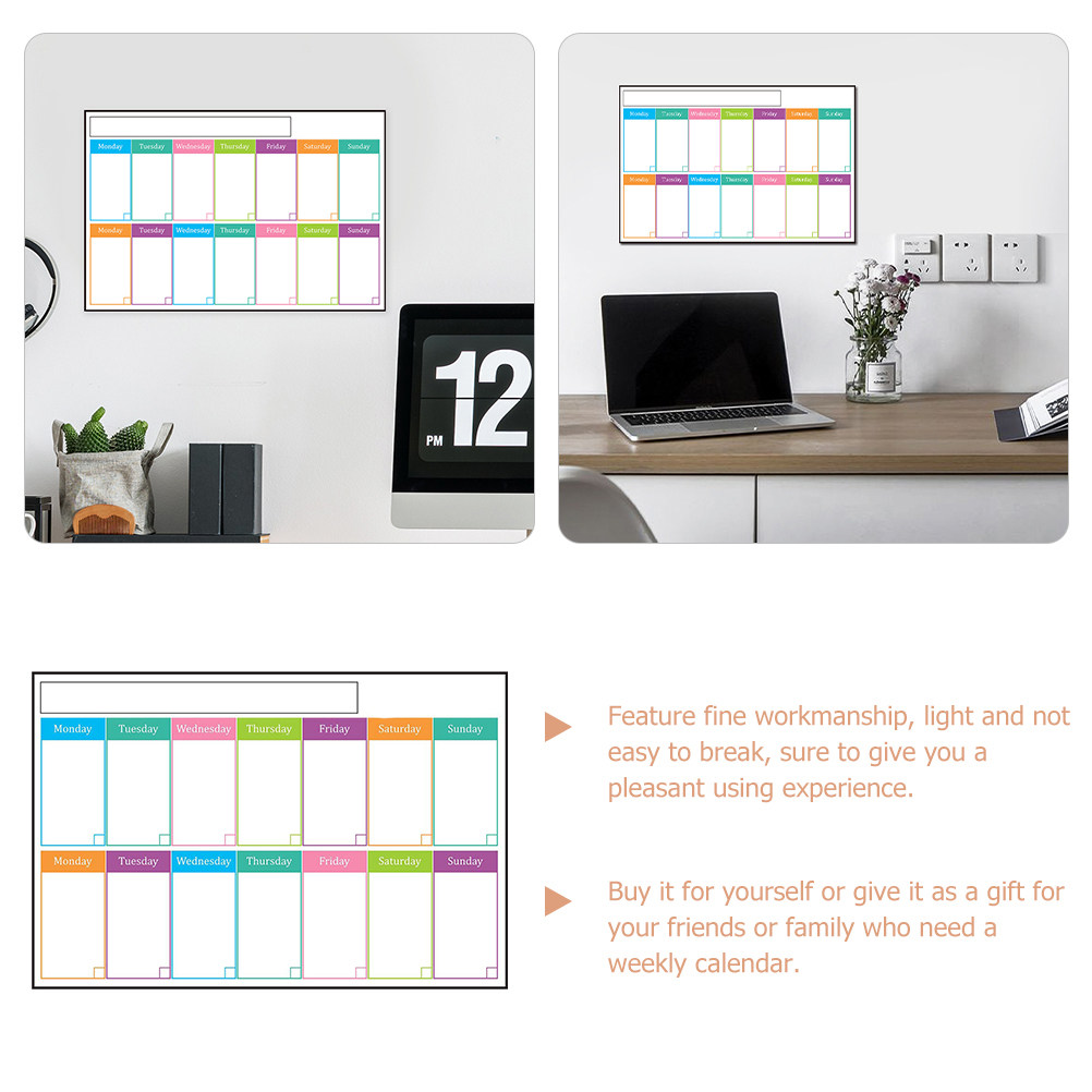 กระดานปฏิทินรายสัปดาห์แบบไวท์บ - Dry Erase Weekly บทวิจารณ์และราคา