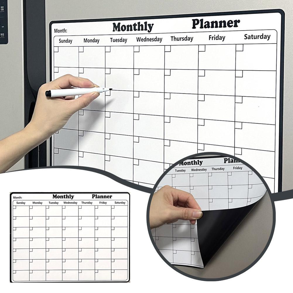 ปฏิทินลบแห้งแบบแม่เหล็กที่มีสไ - Dry Erase Weekly บทวิจารณ์และราคา