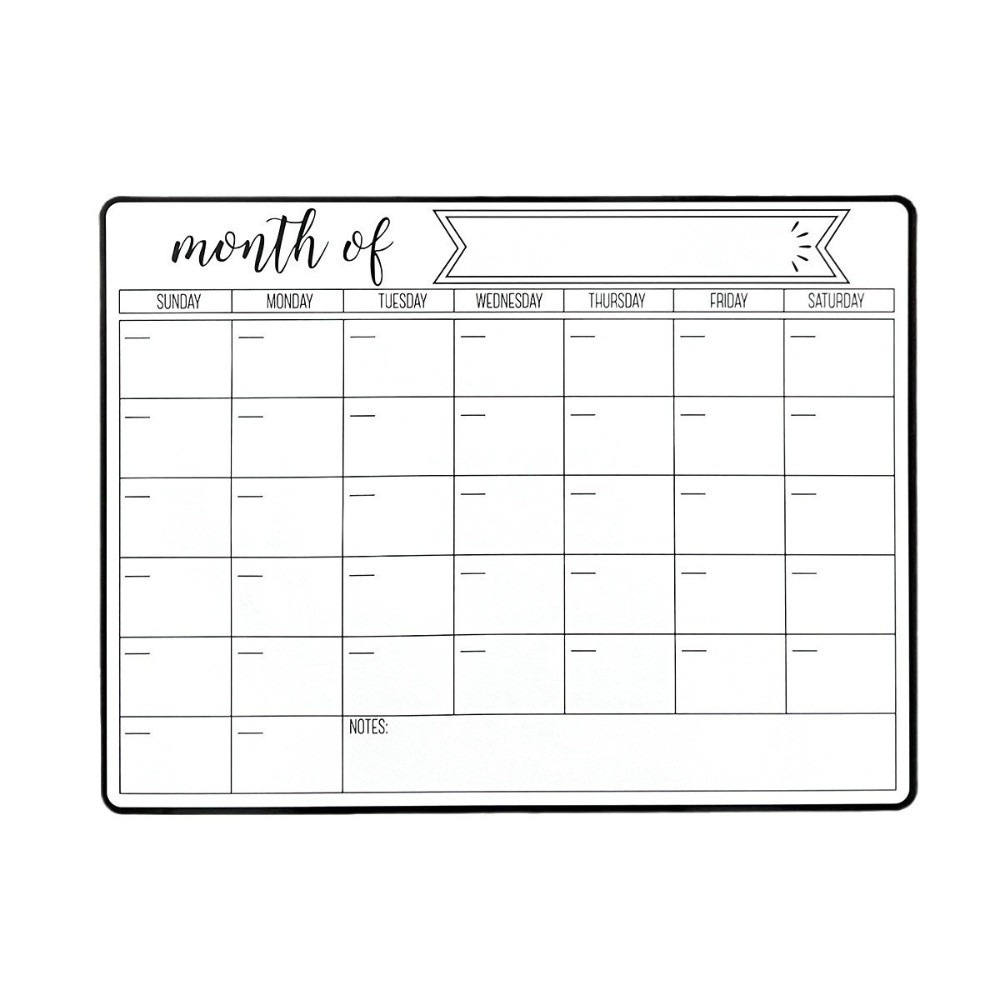 ปฏิทินแม่เหล็กแบบพกพา ลบได้ง่า - Dry Erase Weekly บทวิจารณ์และราคา