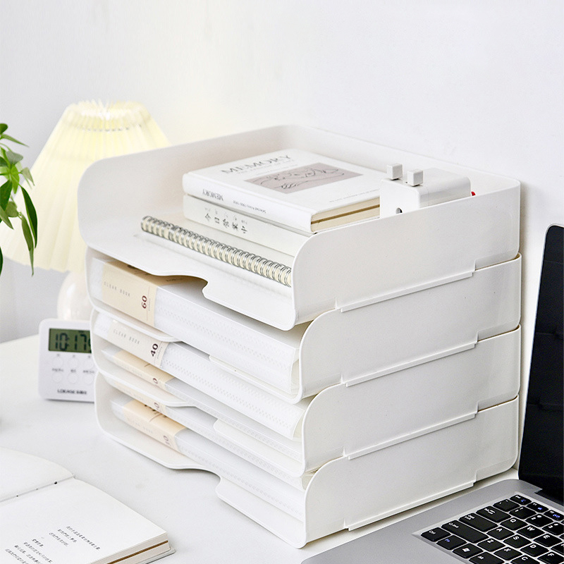 กล่องใส่เอกสารตั้งโต๊ะแบบวางซ้ - Desktop Filing Tray บทวิจารณ์และราคา