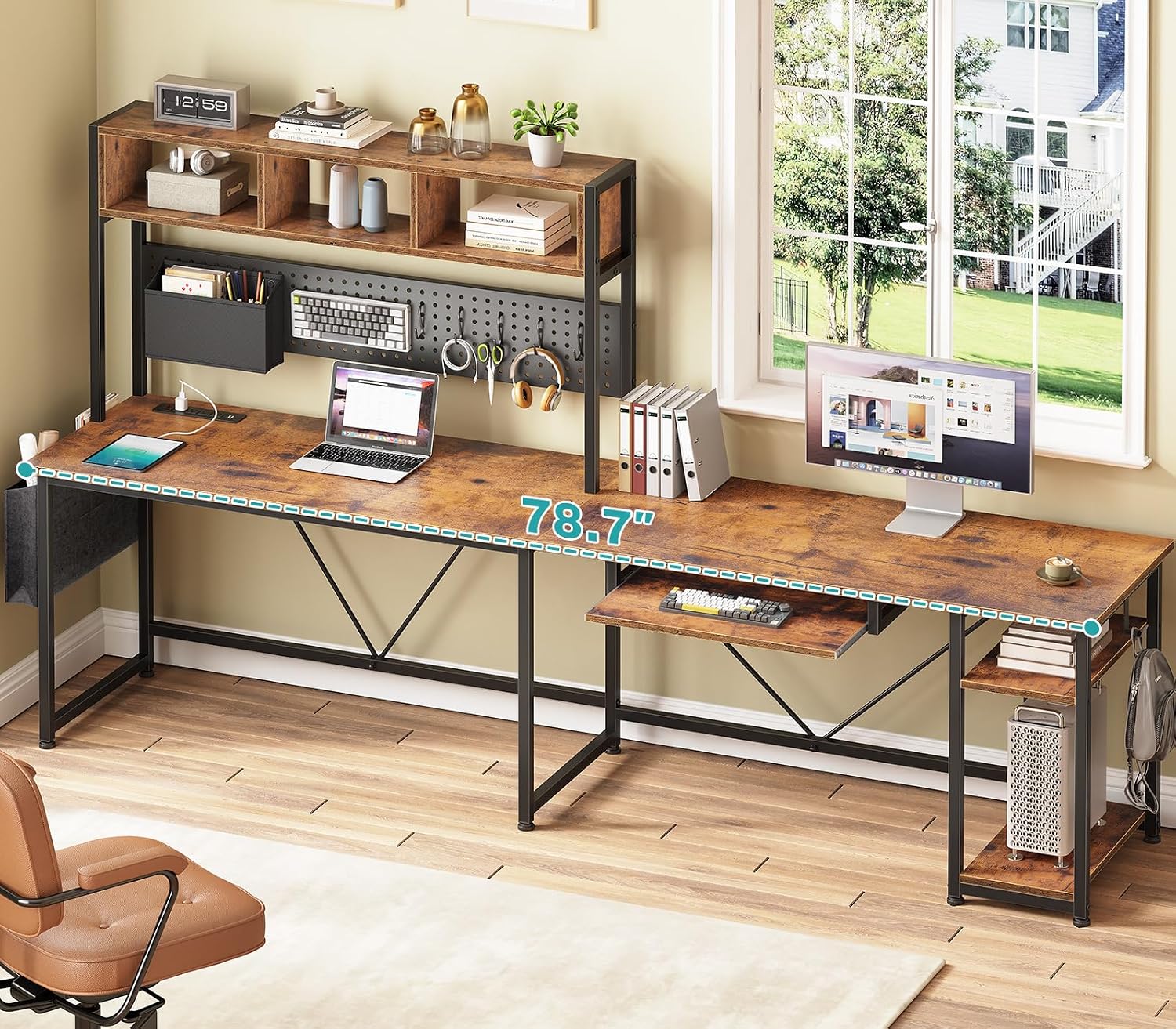 โต๊ะเกมมิ่งรูปตัวแอลพร้อมชั้นว - Gaming Desk With Hutch บทวิจารณ์และราคา