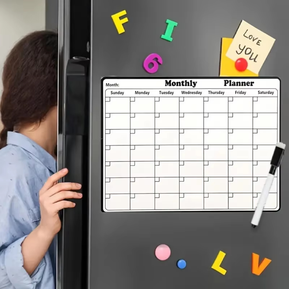 ปฏิทินแม่เหล็กแบบใช้ซ้ำได้สำหร - Dry Erase Weekly บทวิจารณ์และราคา
