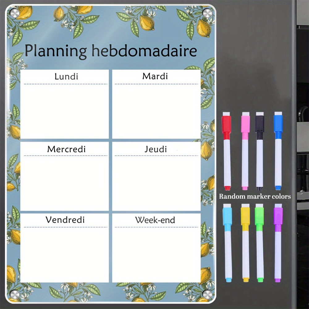 ปฏิทินแม่เหล็กรายสัปดาห์ 16.54 - Dry Erase Weekly บทวิจารณ์และราคา