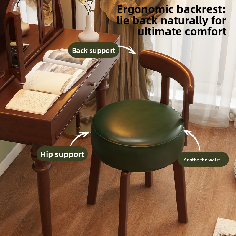 เก้าอี้แต่งตัวไม้เนื้อแข็งแบบห - Office Furniture And Desks บทวิจารณ์และราคา