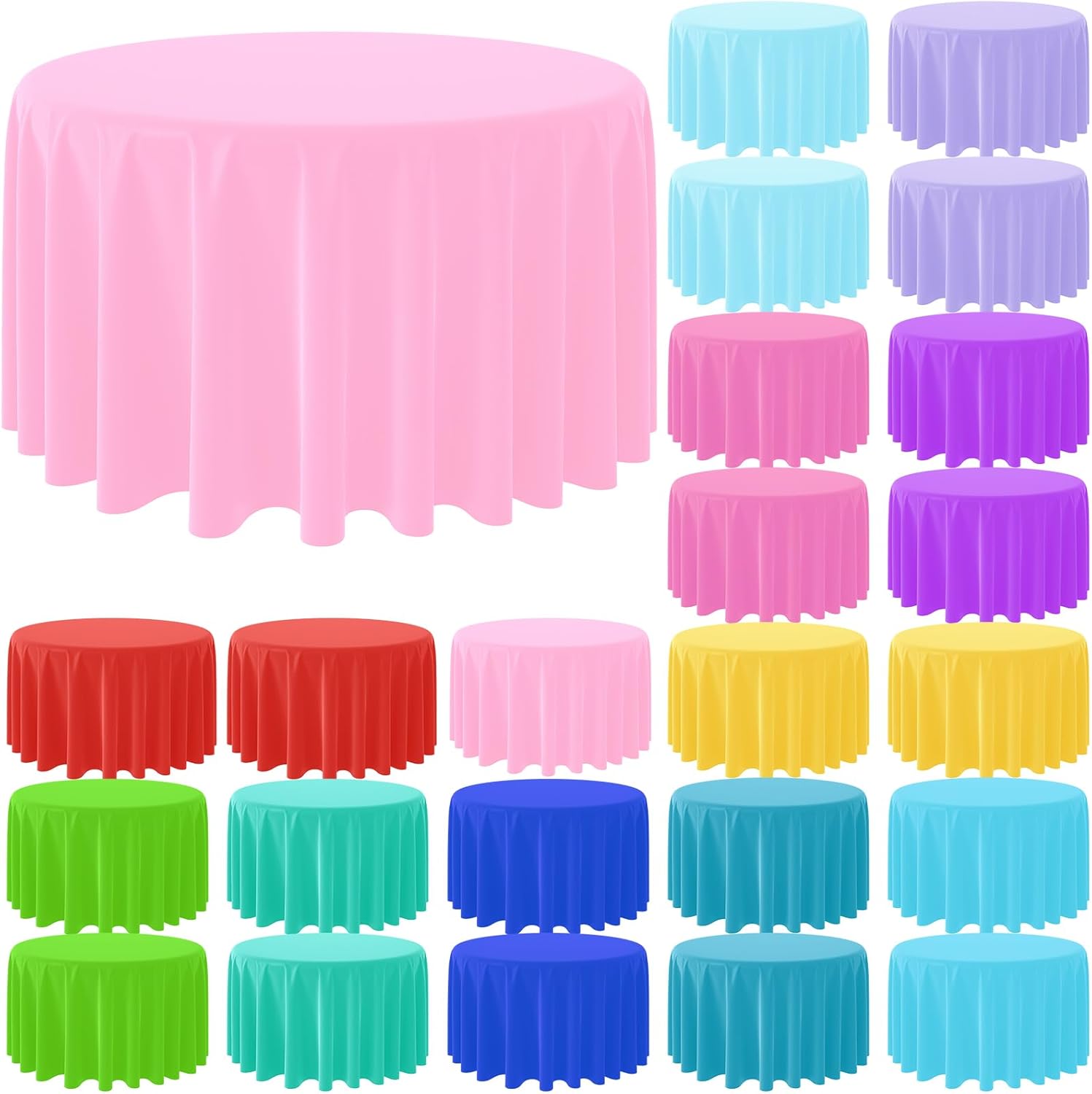 ผ้าปูโต๊ะสีทึบทรงกลมแบบใช้แล้ว - Conference Table Round บทวิจารณ์และราคา