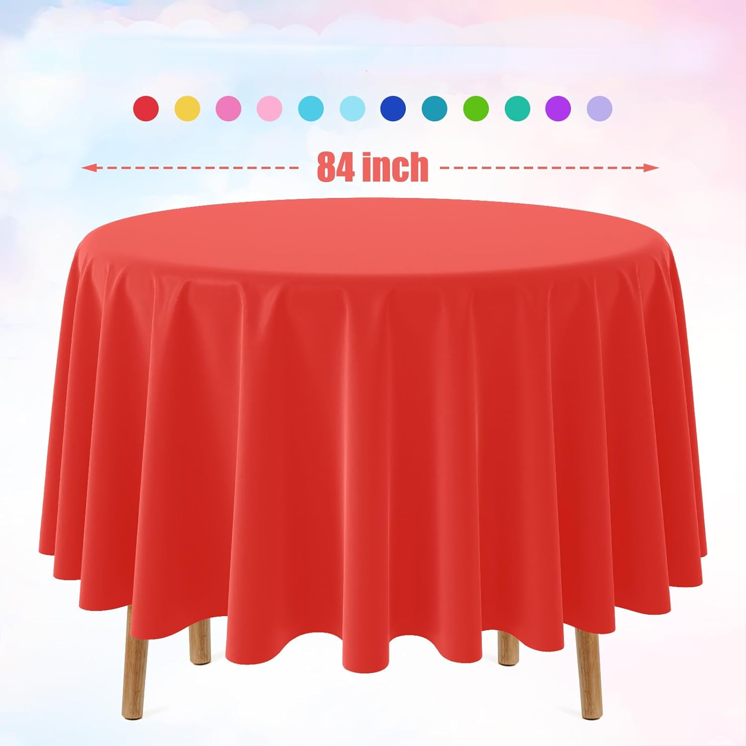 ผ้าปูโต๊ะสีทึบทรงกลมแบบใช้แล้ว - Conference Table Round บทวิจารณ์และราคา